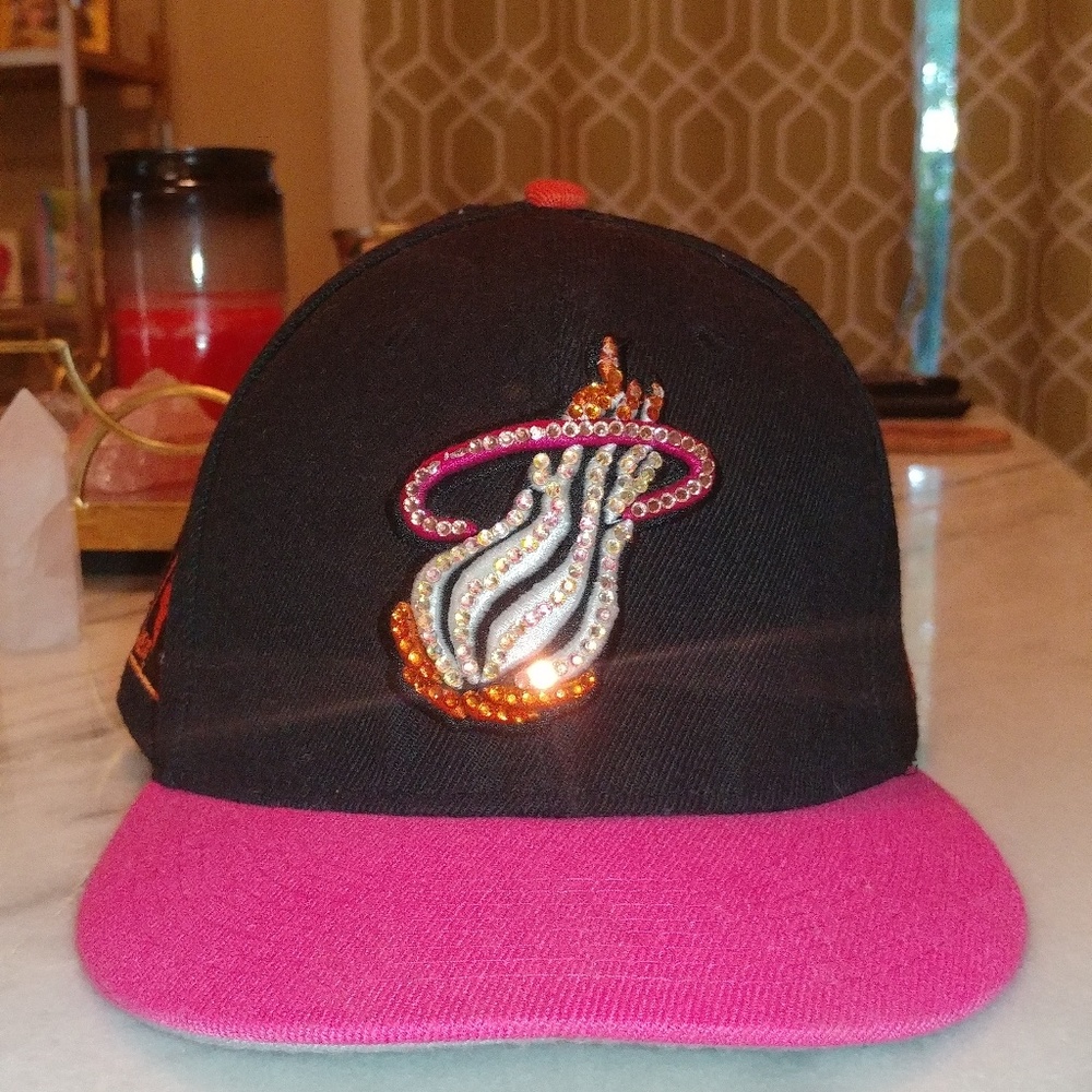 Custom MIAMI HEAT Crystallized New Era Snapback